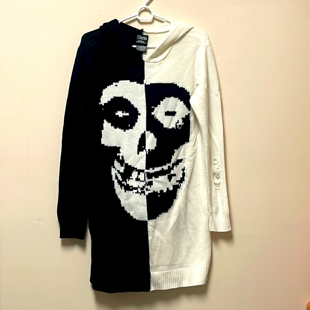 Misfits X Social Collision Fiend Sweater Dress Hot Topic Exclusive Size SM NWOT